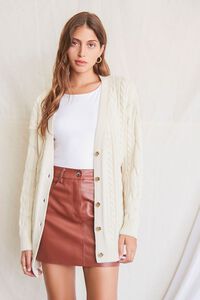 CREAM Cable Knit Cardigan Sweater, image 1