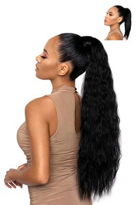 BLACK PRETTYPARTY The Caprii Hook-and-Loop Wrap-Around Ponytail, image 2