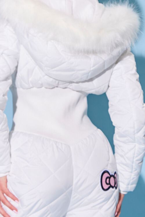 WHITE/MULTI Hello Kitty Quilted Jumpsuit, image 6