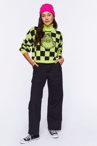 GREEN/MULTI Grinch Graphic Turtleneck Sweater, image 4
