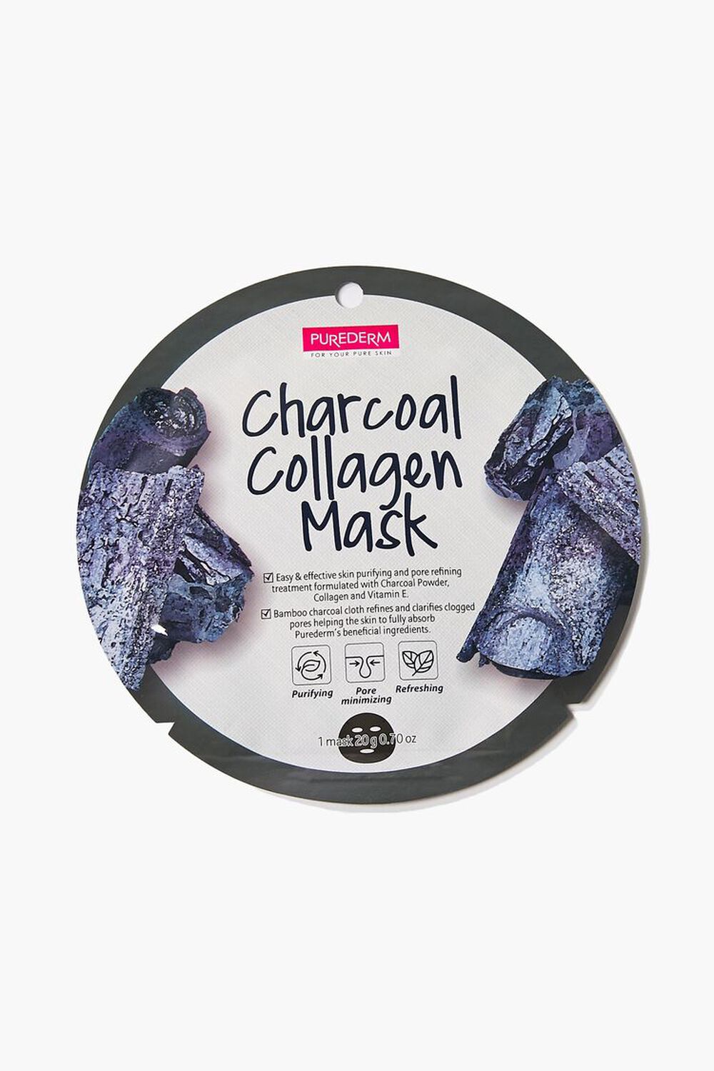 GREEN Purederm Charcoal Collagen Face Mask, image 1