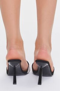 BLACK Rhinestone Open-Toe Stiletto Heels, image 3