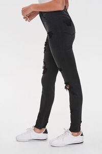 BLACK Distressed Skinny Jeans, image 3
