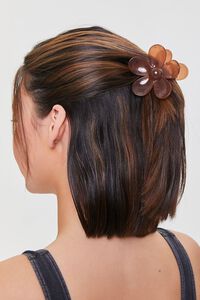 BROWN Flower Hair Claw Clip, image 5