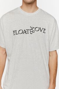 HEATHER GREY/BLACK Embroidered Float Above Tee, image 5