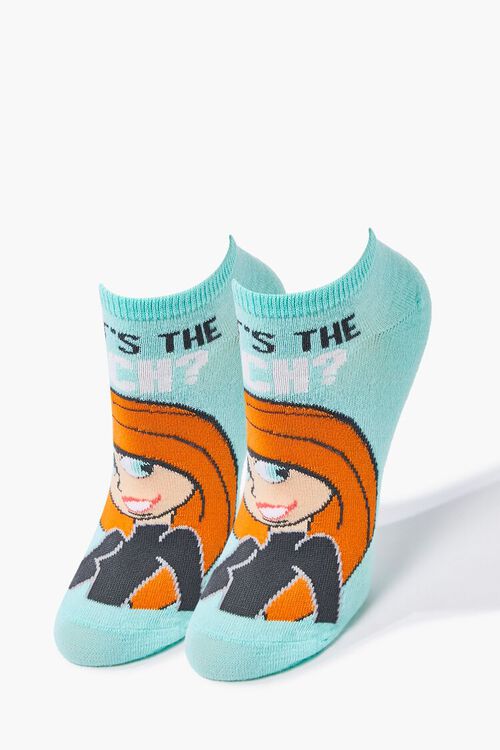 MINT/MULTI Kim Possible Ankle Socks, image 2