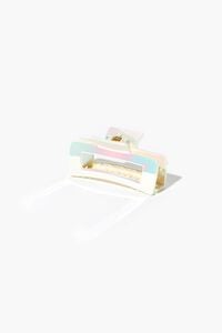 WHITE Iridescent Claw Hair Clip, image 2