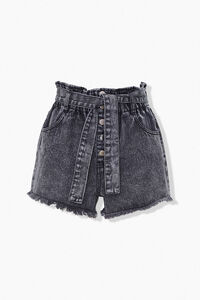 BLACK Paperbag Denim Shorts, image 5