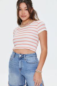 Striped Cropped Tee, image 1