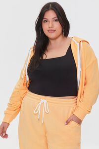 CANTALOUPE Plus Size French Terry Zip-Up Hoodie, image 6
