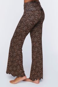 TAN/BLACK Leopard Print Pajama Pants, image 3