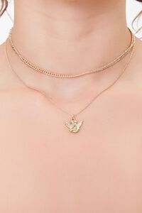 Upcycled Cherub Layered Choker Necklace, image 1