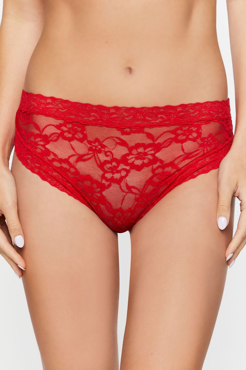 TOMATO Floral Lace Cheeky Panties, image 2