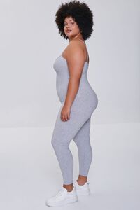 HEATHER GREY Plus Size Fitted Cami Jumpsuit, image 2
