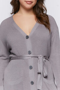 CASTLEROCK Plus Size Belted Sweater-Knit Midi Dress, image 5