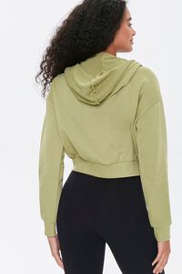 LIGHT OLIVE French Terry Zip-Up Hoodie, image 3