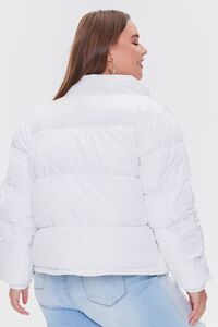 CREAM Plus Size Zip-Up Puffer Jacket, image 3