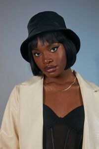 Faux Leather Bucket Hat, image 2
