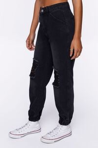 Distressed Denim Wallet Chain Joggers, image 2