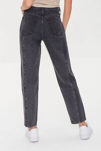 WASHED BLACK/BLACK Patchwork High-Rise Mom Jeans, image 4