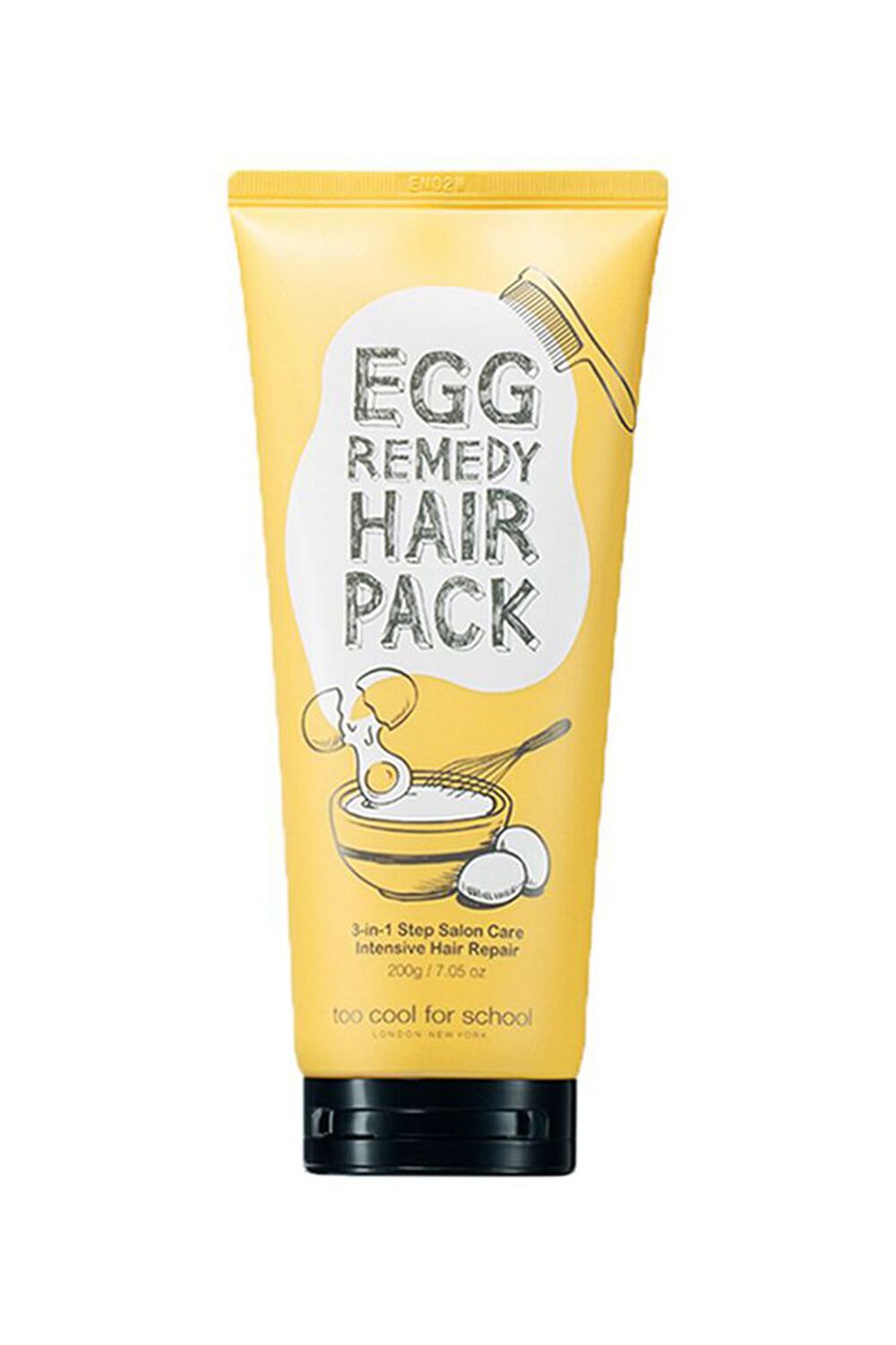 YELLOW Too Cool For School Egg Remedy Hair Pack, image 1