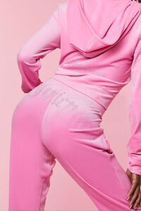 HOT PINK Juicy Couture Rhinestone Joggers, image 6