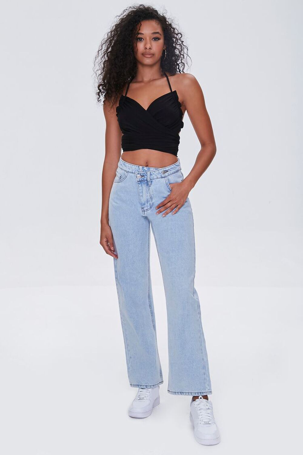 Premium Crisscross 90s-Fit Jeans, image 1