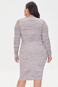 Plus Size Marled Sweater Dress, image 3