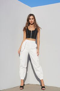 IVORY Londyn Curb Chain Cargo Pants, image 5