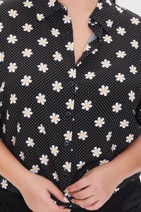 Plus Size Floral Print Shirt, image 5