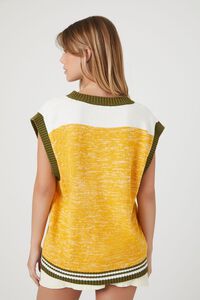 YELLOW/MULTI Marled Colorblock Sweater Vest, image 3