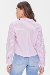 IVORY/PINK Multistriped Button-Up Shirt, image 3