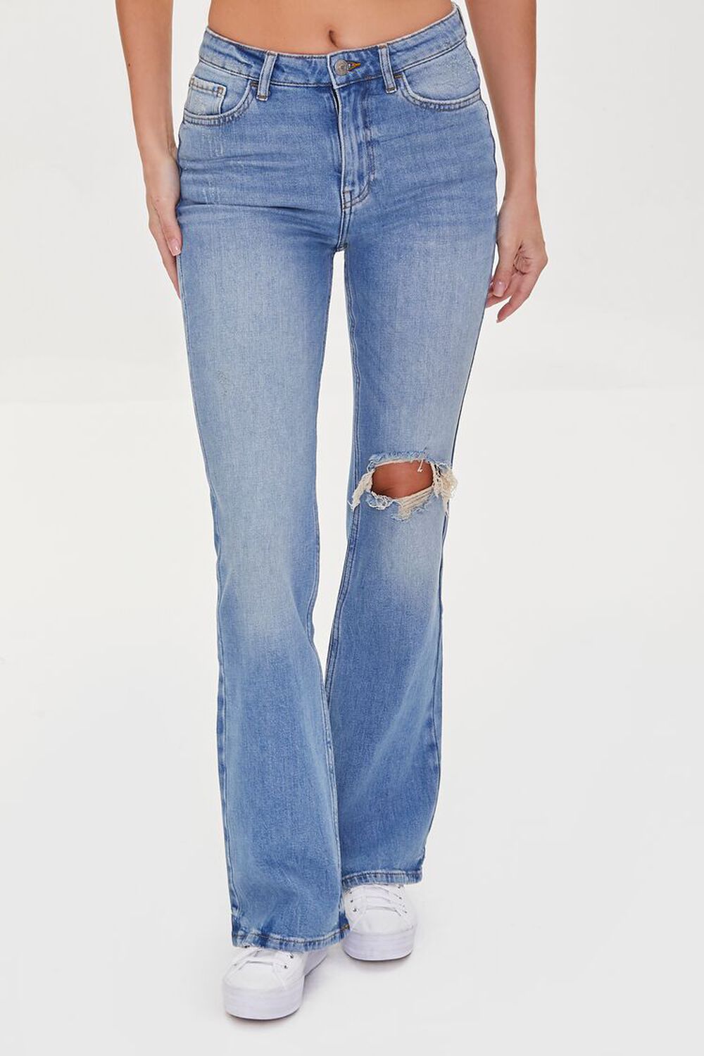 Hemp 4% High-Rise Flare Jeans, image 2