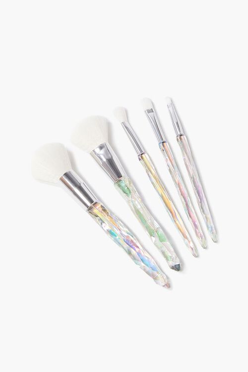 CLEAR/MULTI Iridescent Makeup Brush Set, image 1