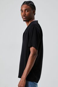 BLACK Drop-Sleeve Buttoned Shirt, image 2