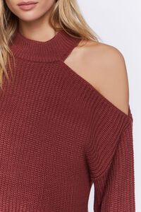 BRICK Asymmetrical Open-Shoulder Sweater, image 5