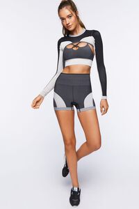 BLACK/CLOUD Active Seamless Super Cropped Top, image 5