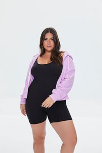WISTERIA Plus Size French Terry Zip-Up Hoodie, image 2