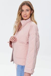 SEASHELL PINK Quilted Zip-Up Jacket, image 2