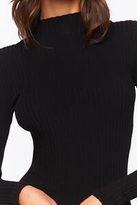 Ribbed Knee-Length Sweater Dress, image 5