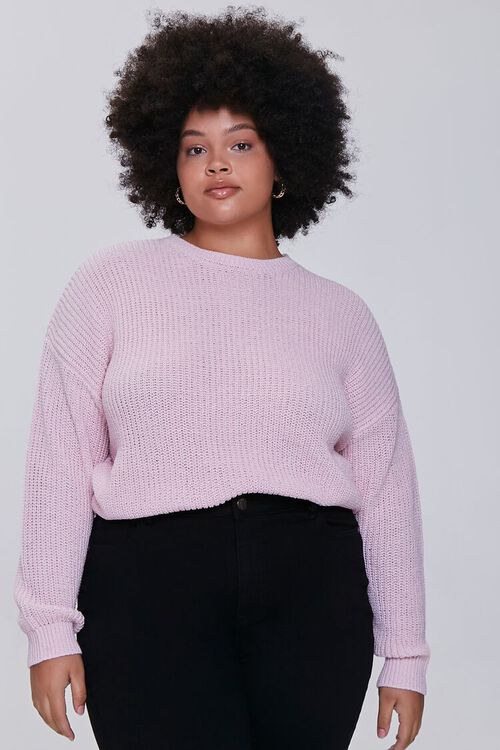 PINK Plus Size Drop-Sleeve Sweater, image 1