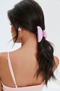 PINK/MULTI Butterfly Print Hair Claw Clip, image 2