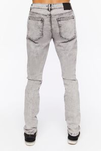GREY Acid Wash Skinny Jeans, image 4