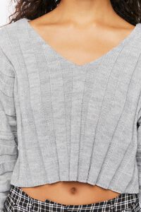 HEATHER GREY Ribbed Relaxed-Fit Sweater, image 5