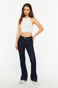 DARK DENIM Split-Hem Slim-Fit Jeans, image 5