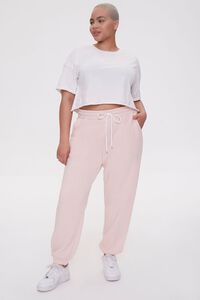 ROSE Plus Size French Terry Joggers, image 5