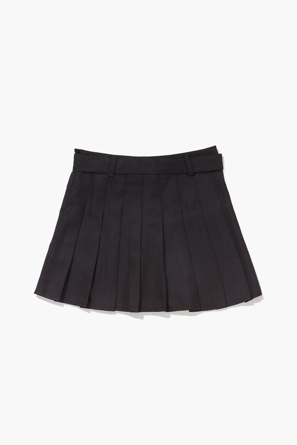 BLACK Girls Pleated Heart-Buckle Skirt (Kids), image 2