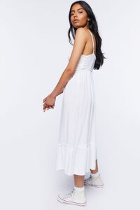 WHITE Flounce Cami Midi Dress, image 2