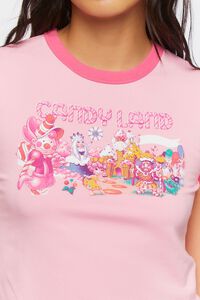 PINK/MULTI Candy Land Graphic Ringer Tee, image 5