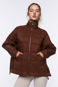 TURKISH COFFEE Active Quilted Puffer Jacket, image 5